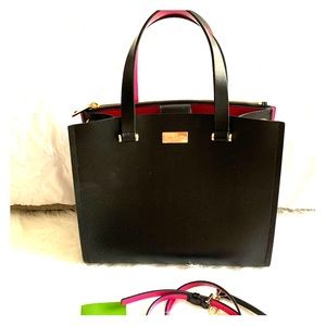 Kate Spade Black with Hot Pink Acccents